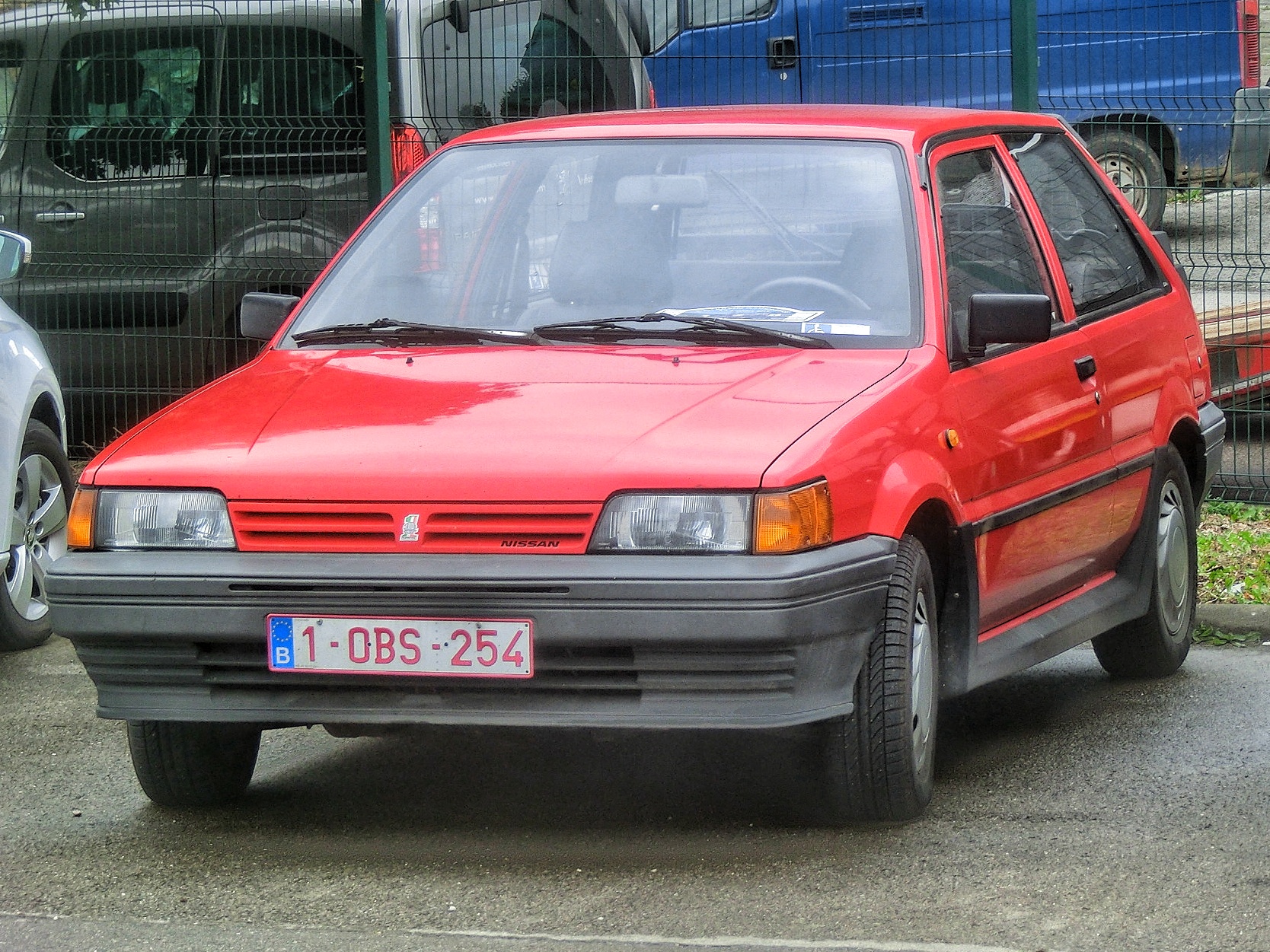 1-OBS-254, Nissan Sunny 6th gen 3-door Hatchback (N13; EU-market), 1986–1990