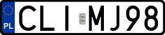 License plates of Poland, Regular car plates