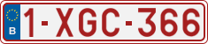 License plate of Belgium, Regular plates (2010)
