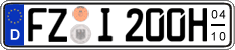 German license plate, Seasonal plates (Oldtimers)