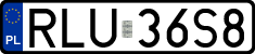 License plates of Poland, Regular car plates