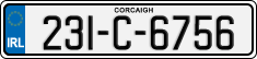 License plate of Ireland, Regular plates