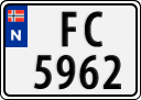 License plate of Norway, Trailers, motorcycles, special vehicles