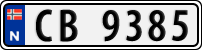 License plate of Norway, Trailers, motorcycles, special vehicles