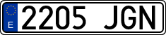 License plates of Spain, Ordinary (2000)