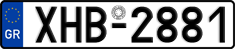 License plate of Greece, Cars