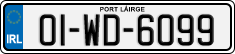 License plate of Ireland, Regular plates