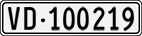 License plate of Switzerland, Cars