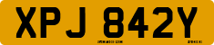License plate of the United Kingdom, 1963 year system