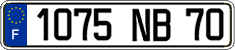 French license plate, FNI