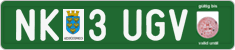 License plate of Austria, Export transit plates