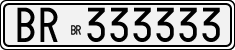 License plate of Italy, Cars (1927 year series)