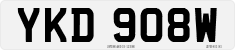 License plate of the United Kingdom, 1963 year system