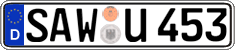German license plate, Regular plates