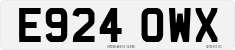 License plate of the United Kingdom, 1983 year system