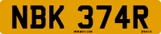 License plate of the United Kingdom, 1963 year system