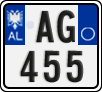 License plate of Albania, Motorcycles (2011)