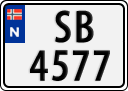 License plate of Norway, Trailers, motorcycles, special vehicles