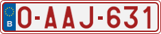 License plate of Belgium, Regular plates (2010)