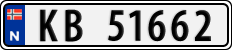 License plate of Norway, Cars