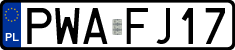 License plates of Poland, Regular car plates