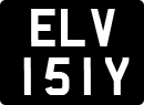 License plate of the United Kingdom, 1963 year system