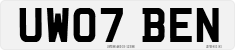 License plate of the United Kingdom, 2001 year system