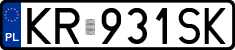 License plates of Poland, Regular car plates