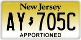 New Jersey, Specialty plates (XX-XXXX)