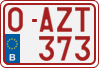 License plate of Belgium, Regular plates (2010)