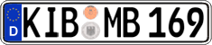 German license plate, Regular plates