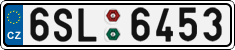 License plate of the Czech Republic, Cars (2001)