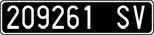 License plate of Italy, Cars (1927 year series)