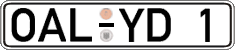 German license plate, Regular plates