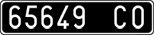 License plate of Italy, Cars (1927 year series)