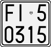 License plate of Italy, Motorcycles (1927 year series)