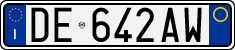 License plate of Italy, Cars (1994 year series)