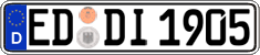 German license plate, Regular plates