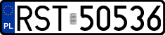License plates of Poland, Regular car plates