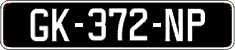 French license plate, SIV (oldtimers)