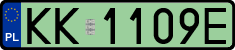 License plates of Poland, Electric vehicles