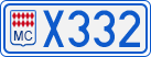 License plate of Monaco, Cars