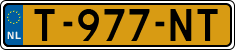License plate of the Netherlands, Cars