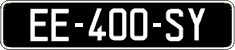 French license plate, SIV (oldtimers)