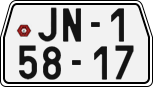 License plate of the Czech Republic, Motorcycles (1960)