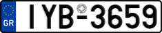 License plate of Greece, Cars