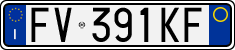 License plate of Italy, Cars (1994 year series)