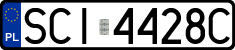 License plates of Poland, Regular car plates