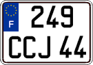 French license plate, FNI