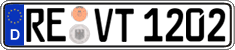 German license plate, Regular plates